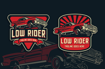 Low Rider Vintage Logo Template