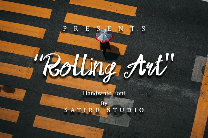 Rolling Art - Handwrite Font