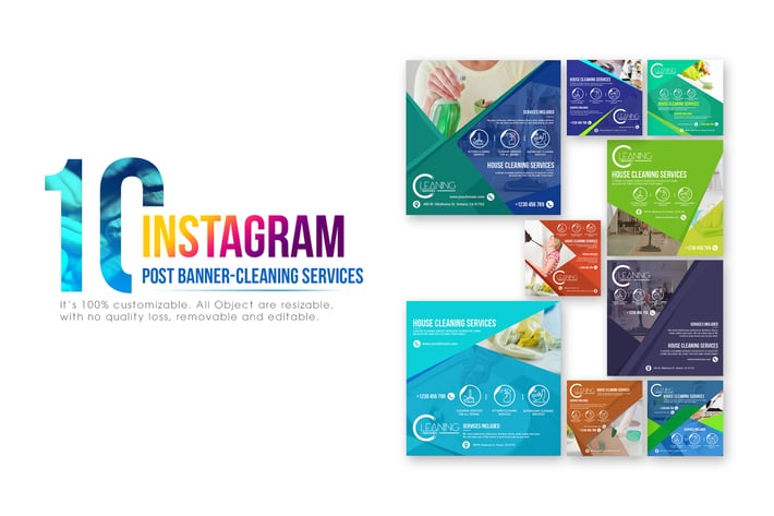 10 Instagram Post Banner - Cleaning Service