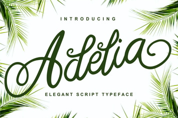 Adelia - Elegant Script Typeface