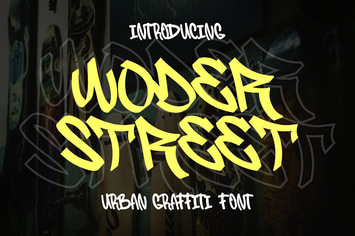 Woder Street - Urban Graffiti Font