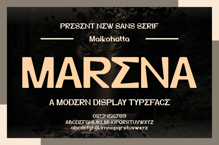 MARENA Font