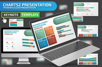 Data Charts Keynote Presentation Template
