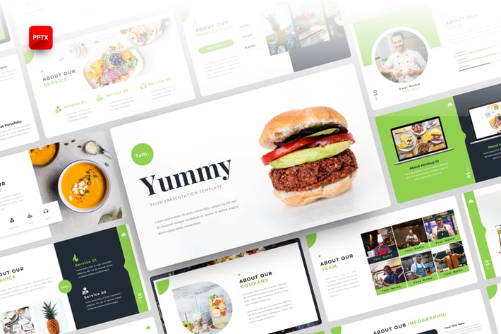 Yummy-Food PowerPoint Template