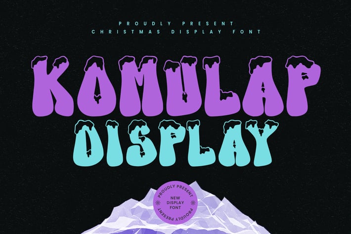Komulap Christmas Display Font