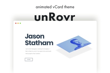 unRovr - Animated vCard & Resume WordPress Theme