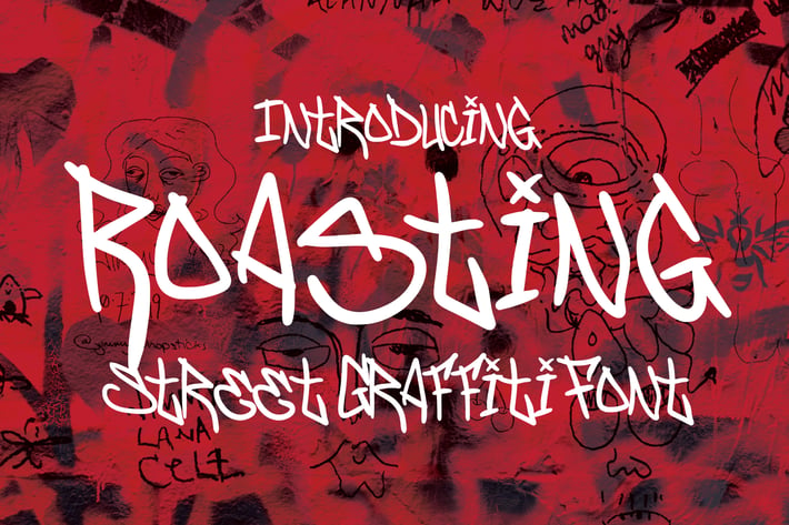 Roasting - Graffiti Font