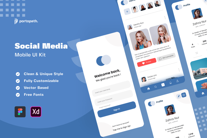 Social Media App - Mobile Kit