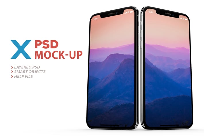 PhoneX PSD Mock-Up