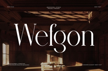 Wefgon Elegant Serif Font