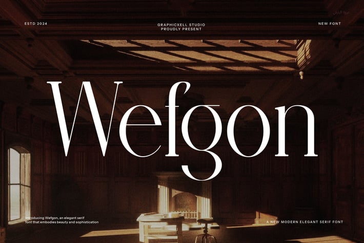 Wefgon Elegant Serif Font