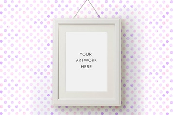 White frame Mockup