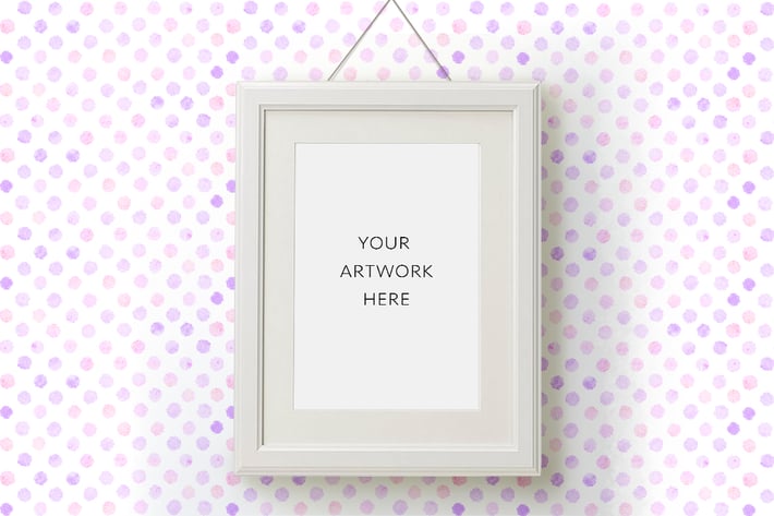 White frame Mockup