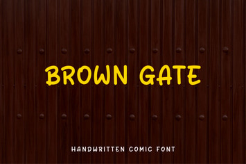 Brown Gate - Handwritten Comic Font