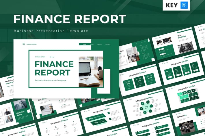 Finance Report - Business Keynote Templates