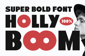 Holly Boom Advertisement Font