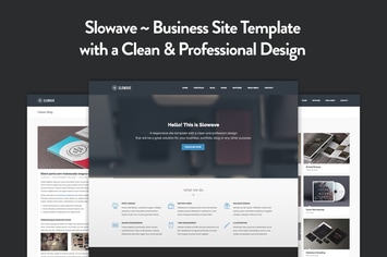 Slowave - Multipurpose Responsive HTML5 Template