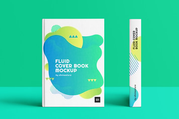 Fluid Cover Book Mockup