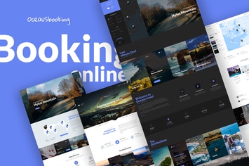 OCEAUS - Multipurpose Travel Booking PSD Template 
