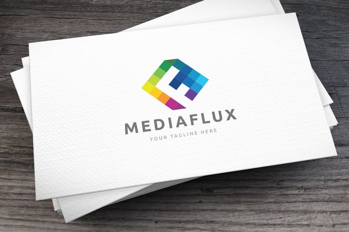 Mediaflux Letter F Logo Template