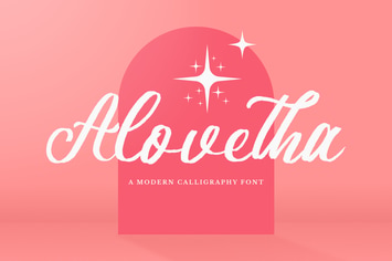 Alovetha - Brush Script Font