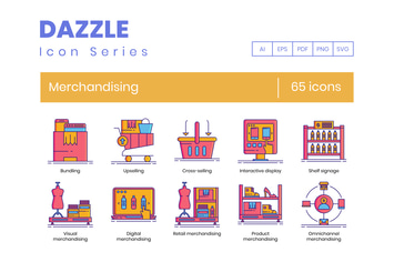 65 Merchandising Line Icons
