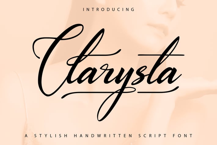 Clarystha | A Stylish Handwritten Font