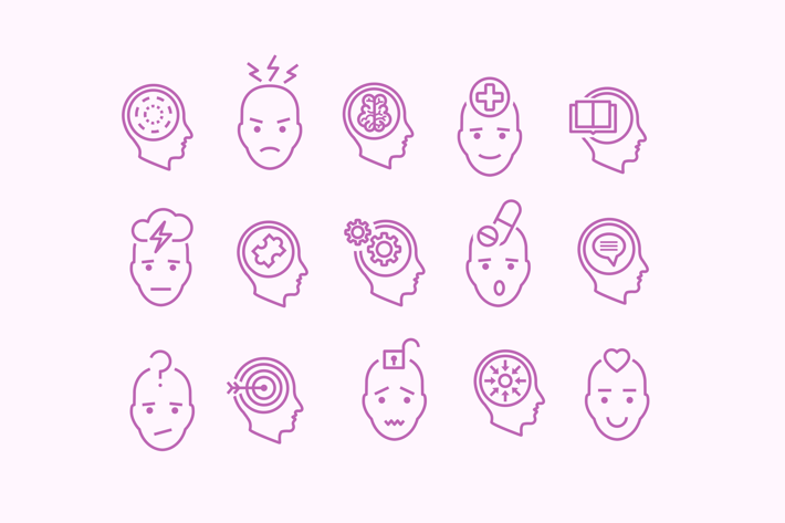 15 Mental Health Icons