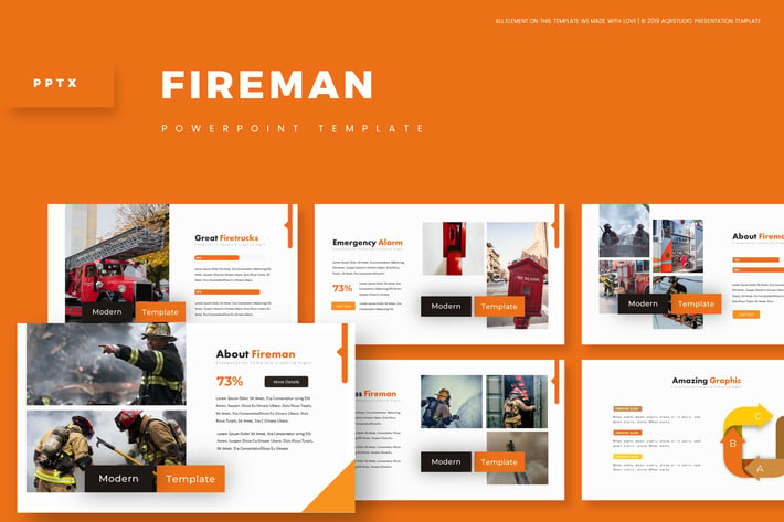 Fireman - Powerpoint Template