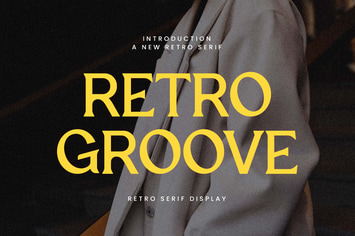 Retro Groove Display Serif Font