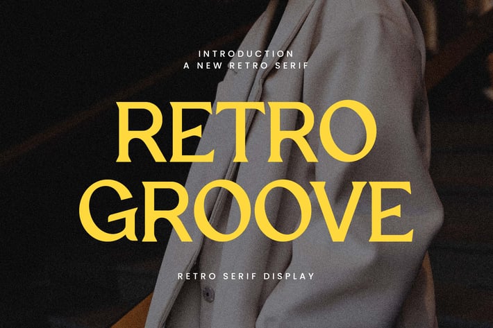 Retro Groove Display Serif Font