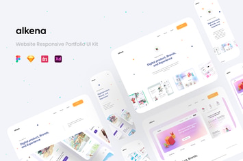 Alkena Portofolio Landing Page UI KIT