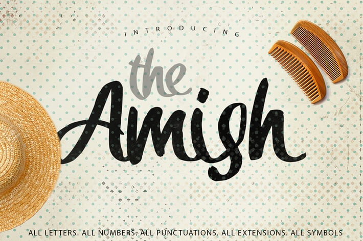 The Amish Typeface