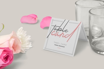 Table Card Mockups