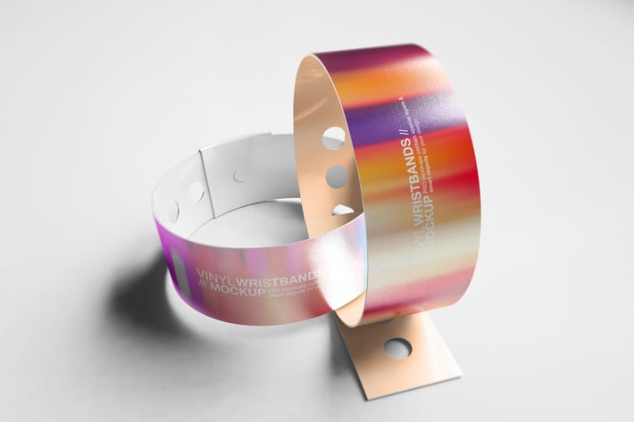 Vinyl Wristbands Mockup Vol2