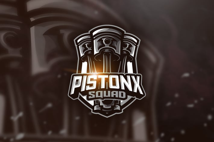 Piston Squad - Mascot & Esport Logo