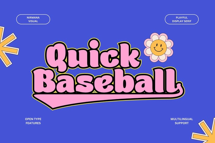Quick Baseball - Retro Font