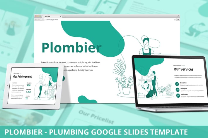 Plombier - Plumbing Google Slides Template