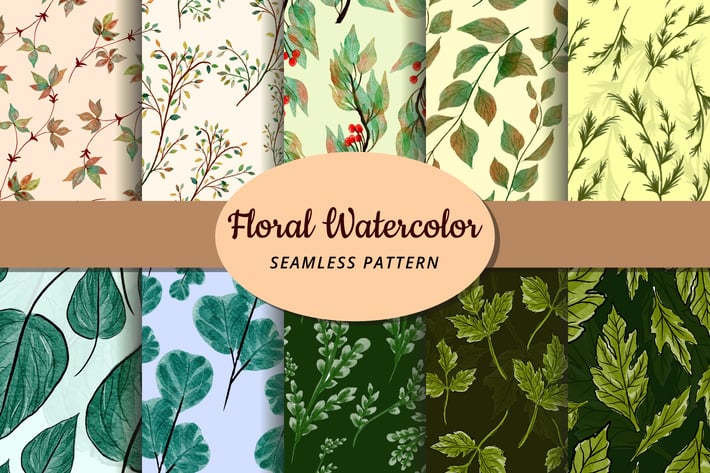 Floral Watercolor Seamless Pattern