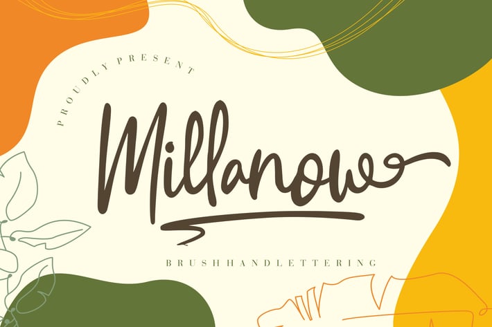 Millanow Brush Business Font