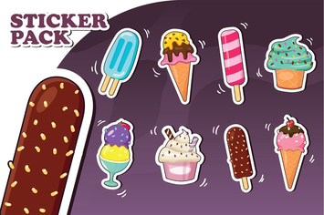 Ice Cream Stickers