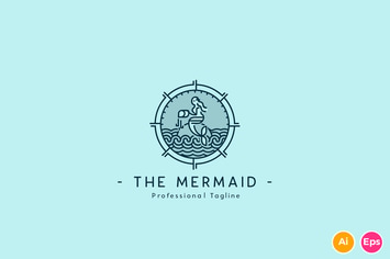 The Mermaid Logo Template