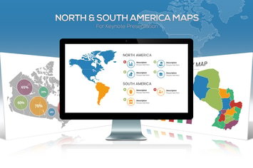 North & South America Maps for Keynote