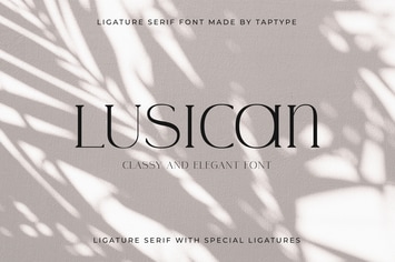 Lusican - Serif Display Font