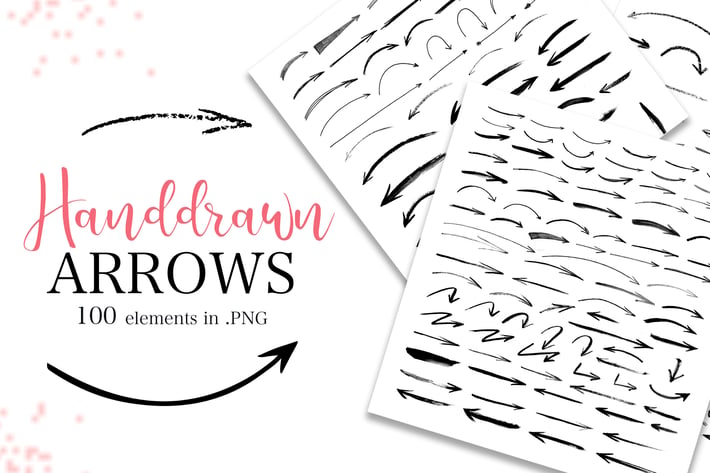 Handdrawn arrows collection