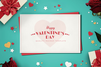 Valentine's Day Print Mockup
