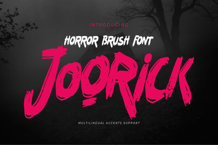 JOORICK - Horror Brush Font