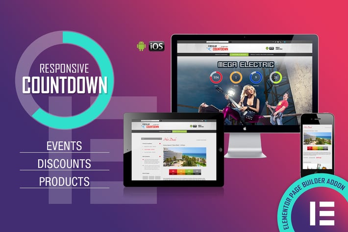 CountDown PRO - Events/Products - Elementor Widget