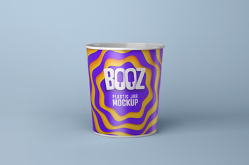 Realistic Ice Cream Cup Mockup