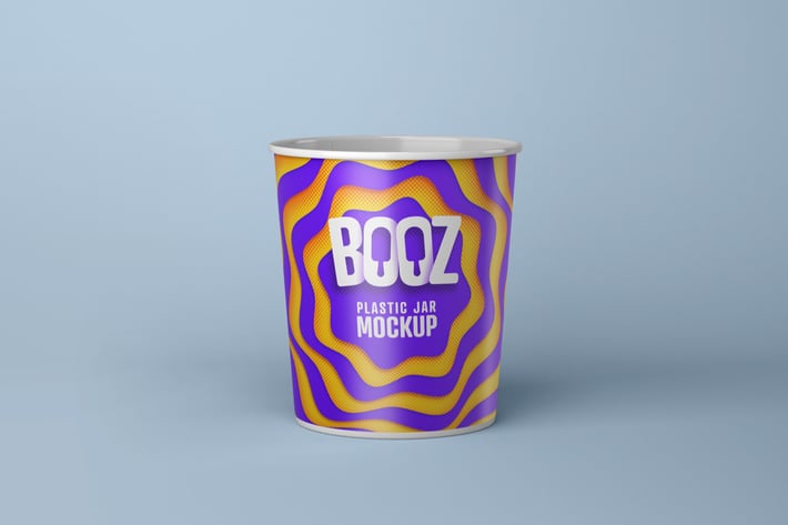 Realistic Ice Cream Cup Mockup
